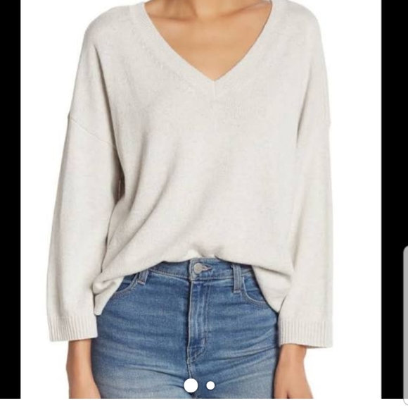 Madewell Double V Pullover Sweater XL NWT - Picture 1 of 7